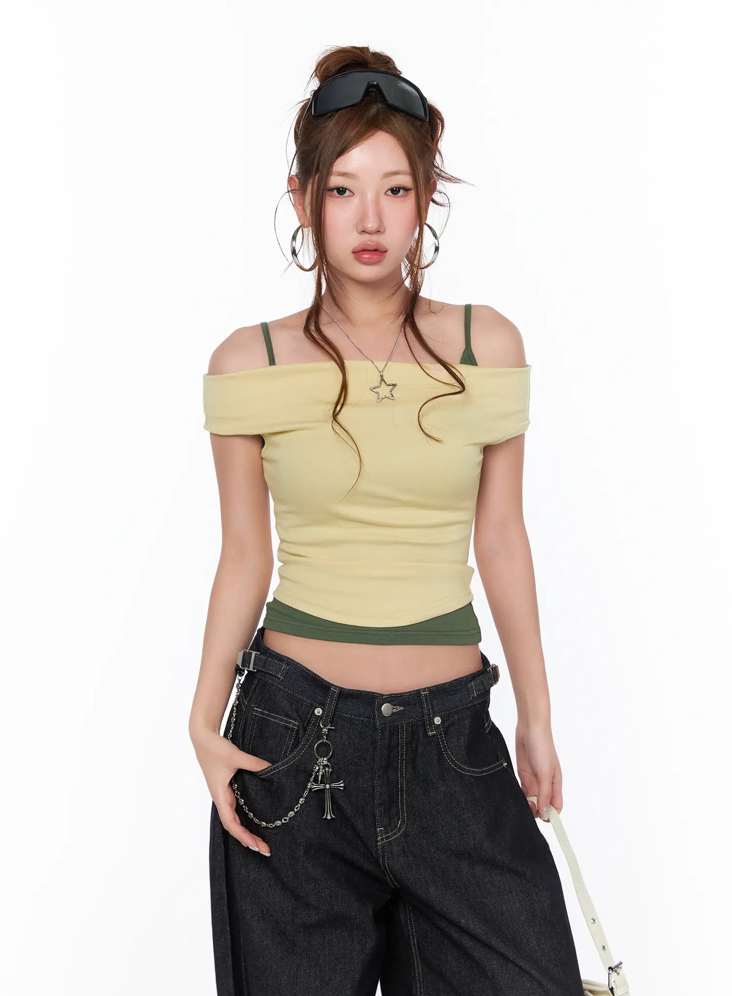 Basic Off-Shoulder Top CA515