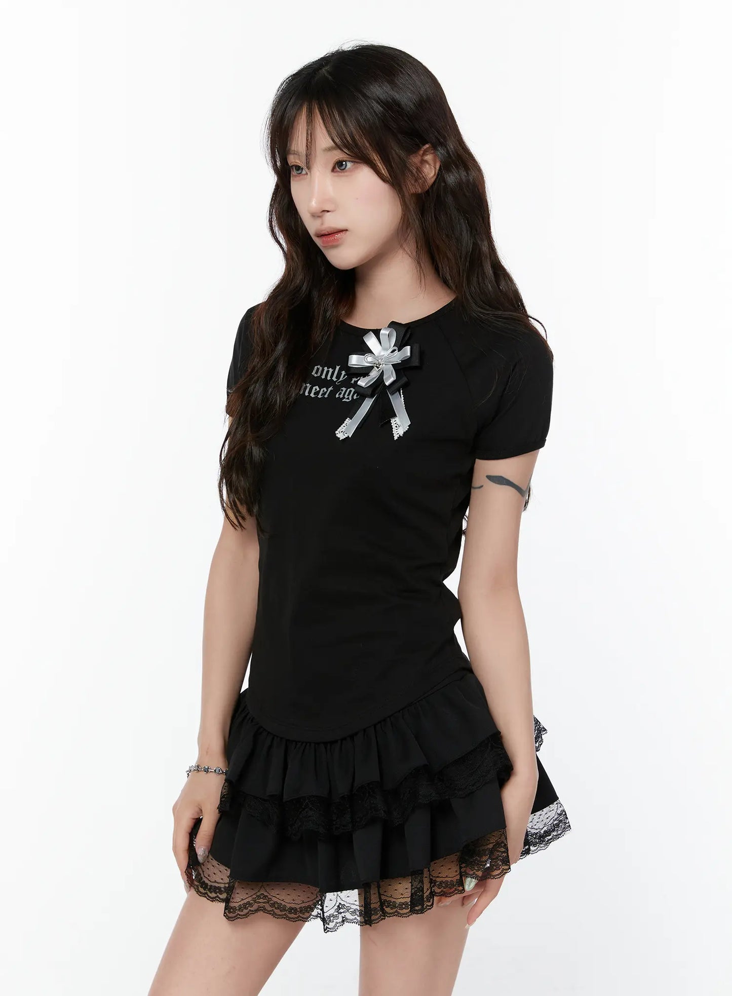 Chic Rosette Embellished Top CY514