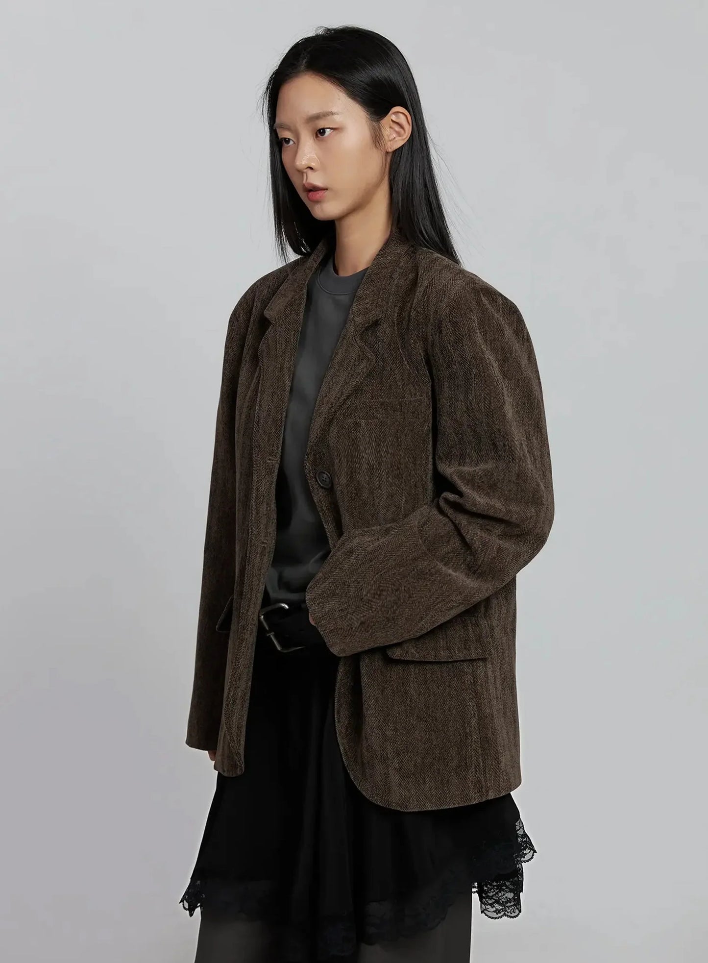 Classic Velvet Oversized Blazer IM520