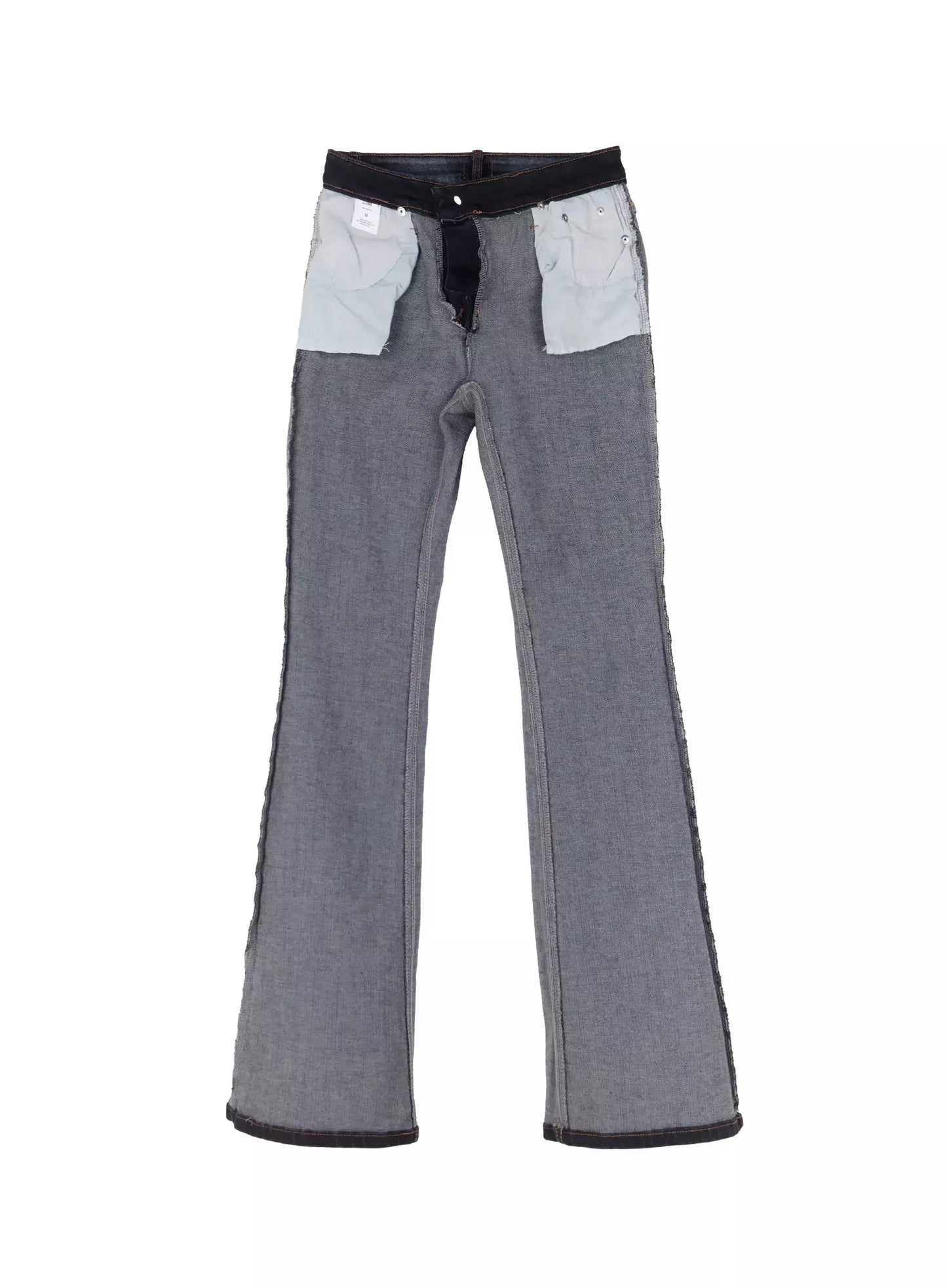 Aliyah Mid-Rise Hip Pad Flared Jeans IG528
