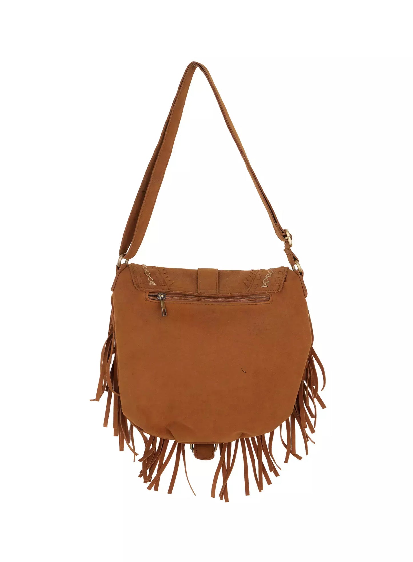 Bohemian Suede Fringe Shoulder Bag IM530