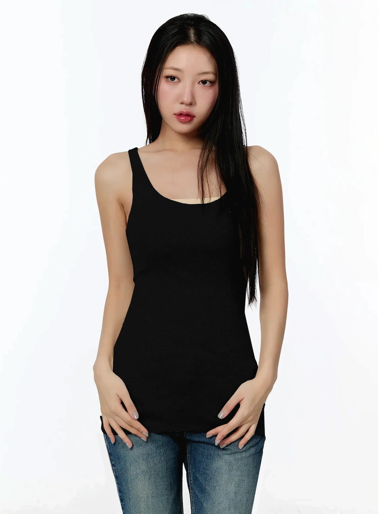 Basic U-Neck Tank Top IM509