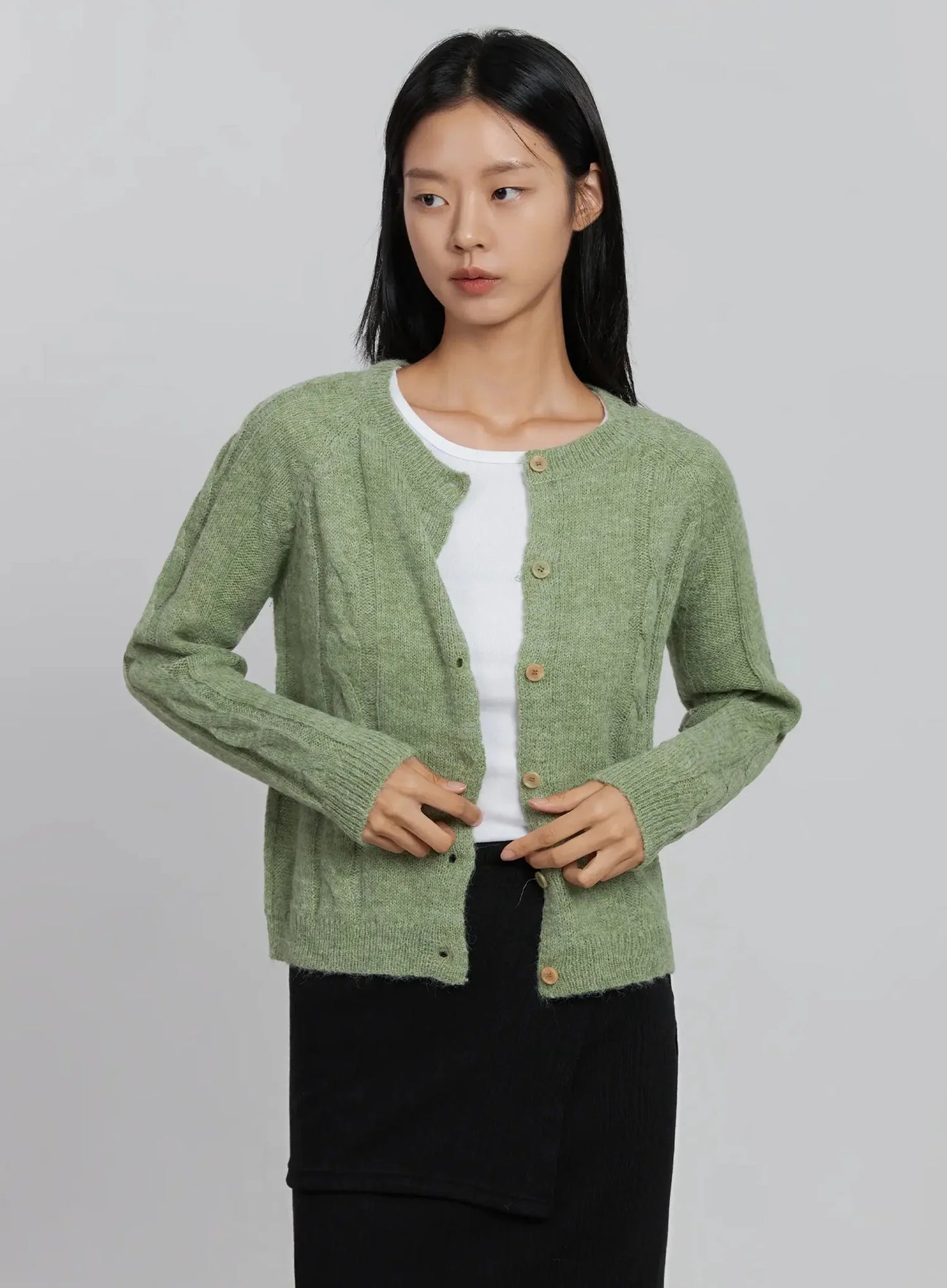 Cable Knit Cardigan ID516