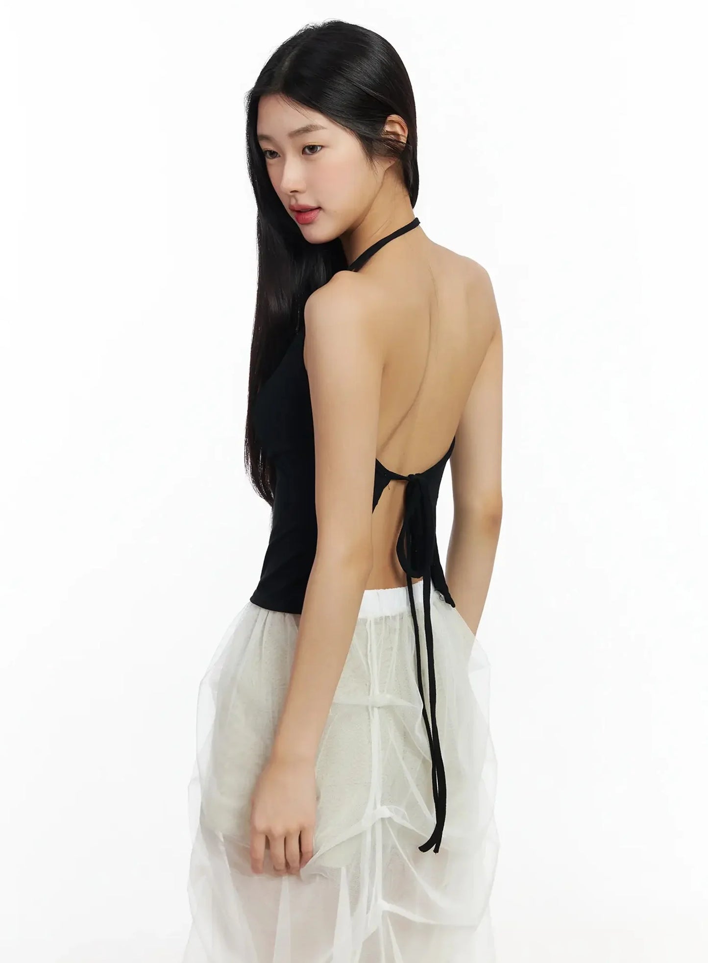 Chic Mesh Halter Neck Top IM530
