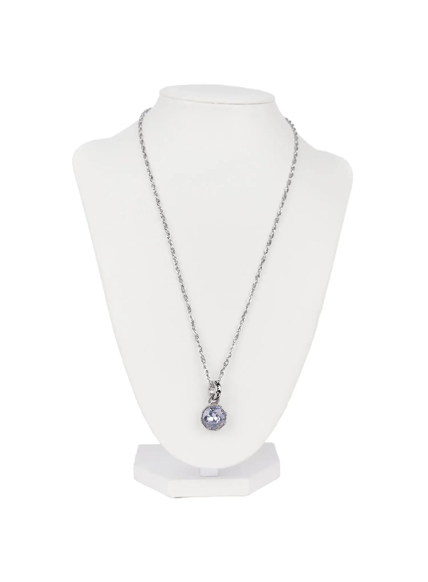 Clear Crystal Chain Necklace IN524