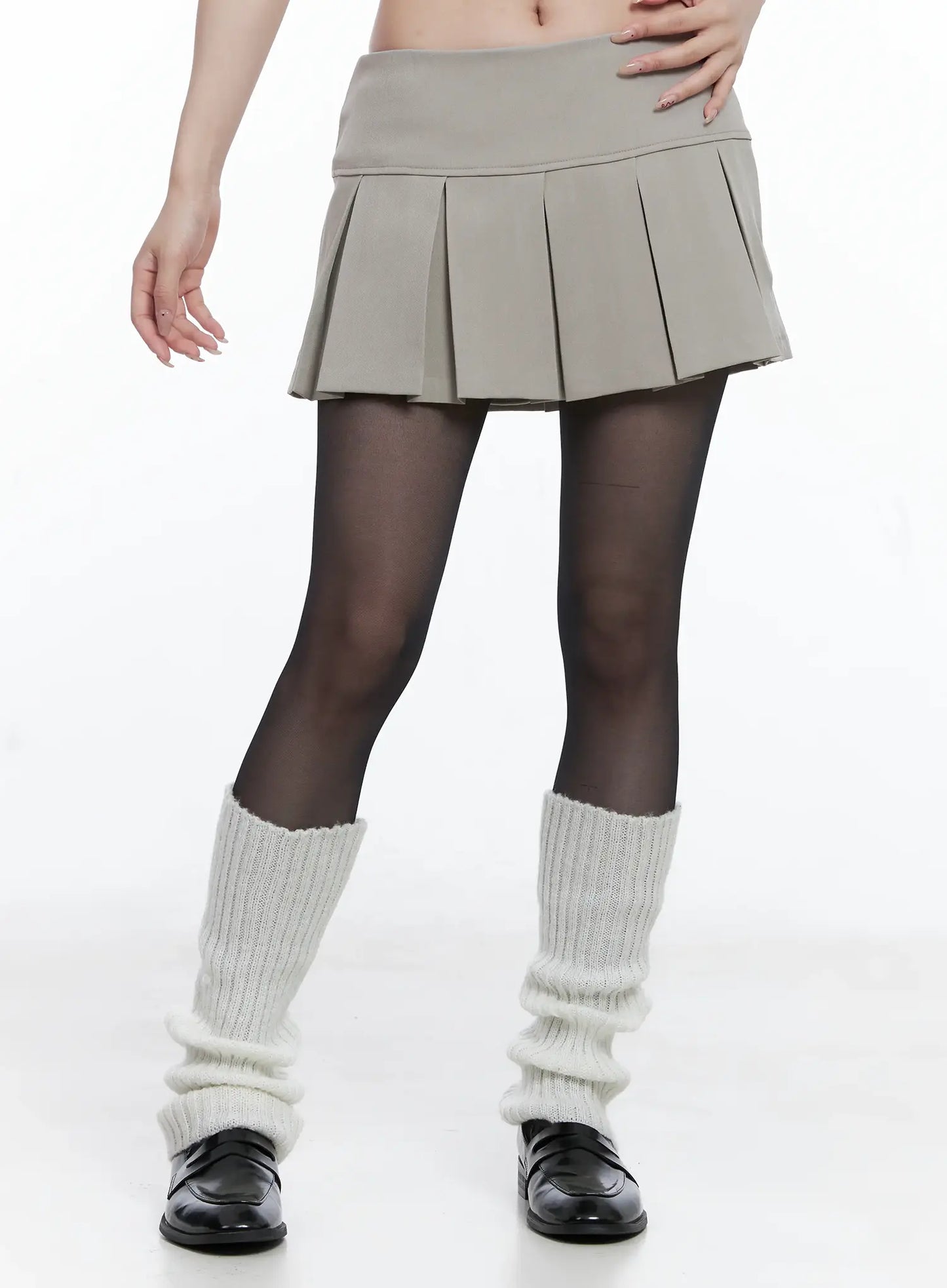 Classic A-Line Pleated Skirt CS501