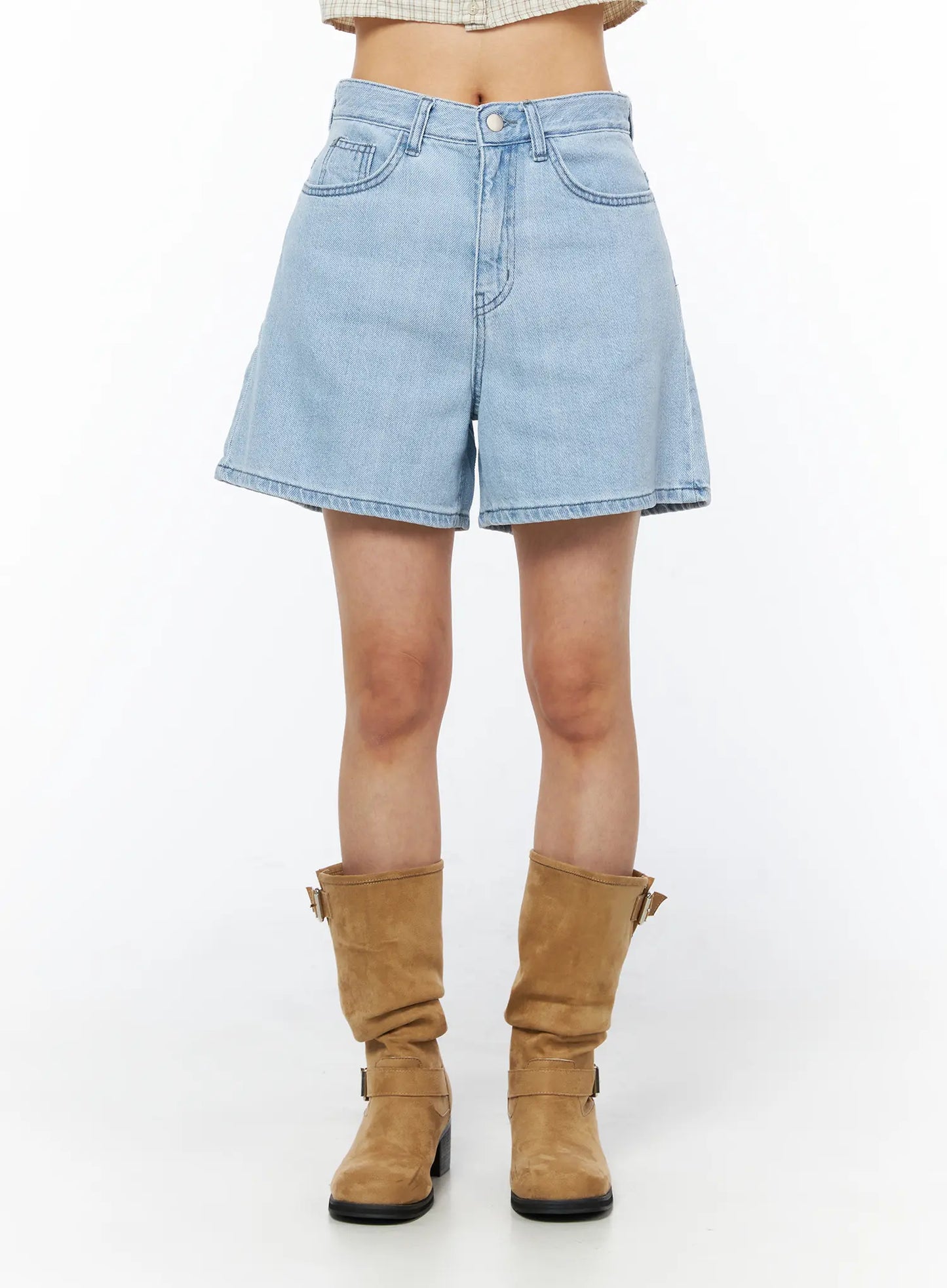 Casual Relaxed-Fit Jorts CU522