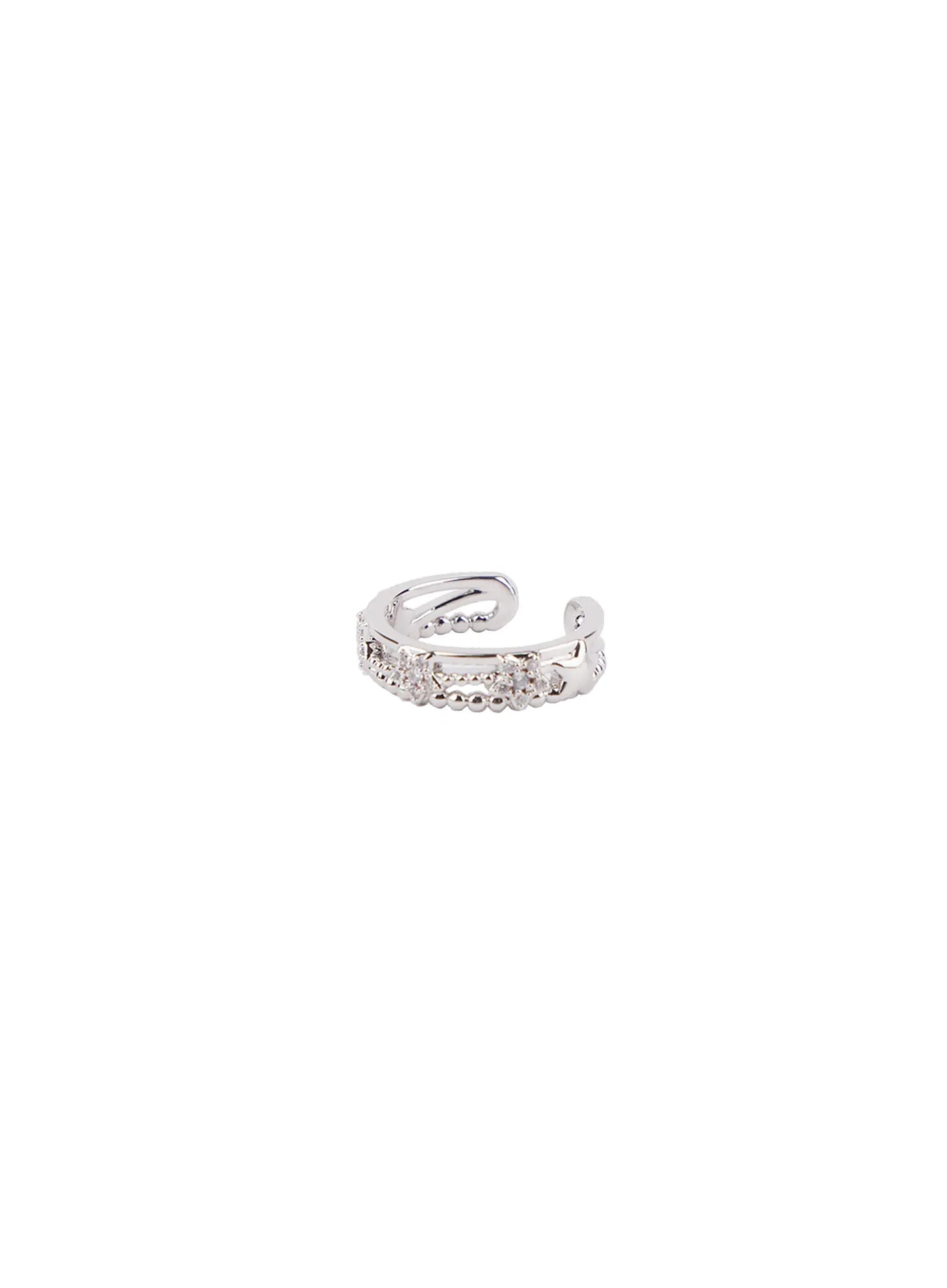 Adjustable Triple Row Star Ring CF525
