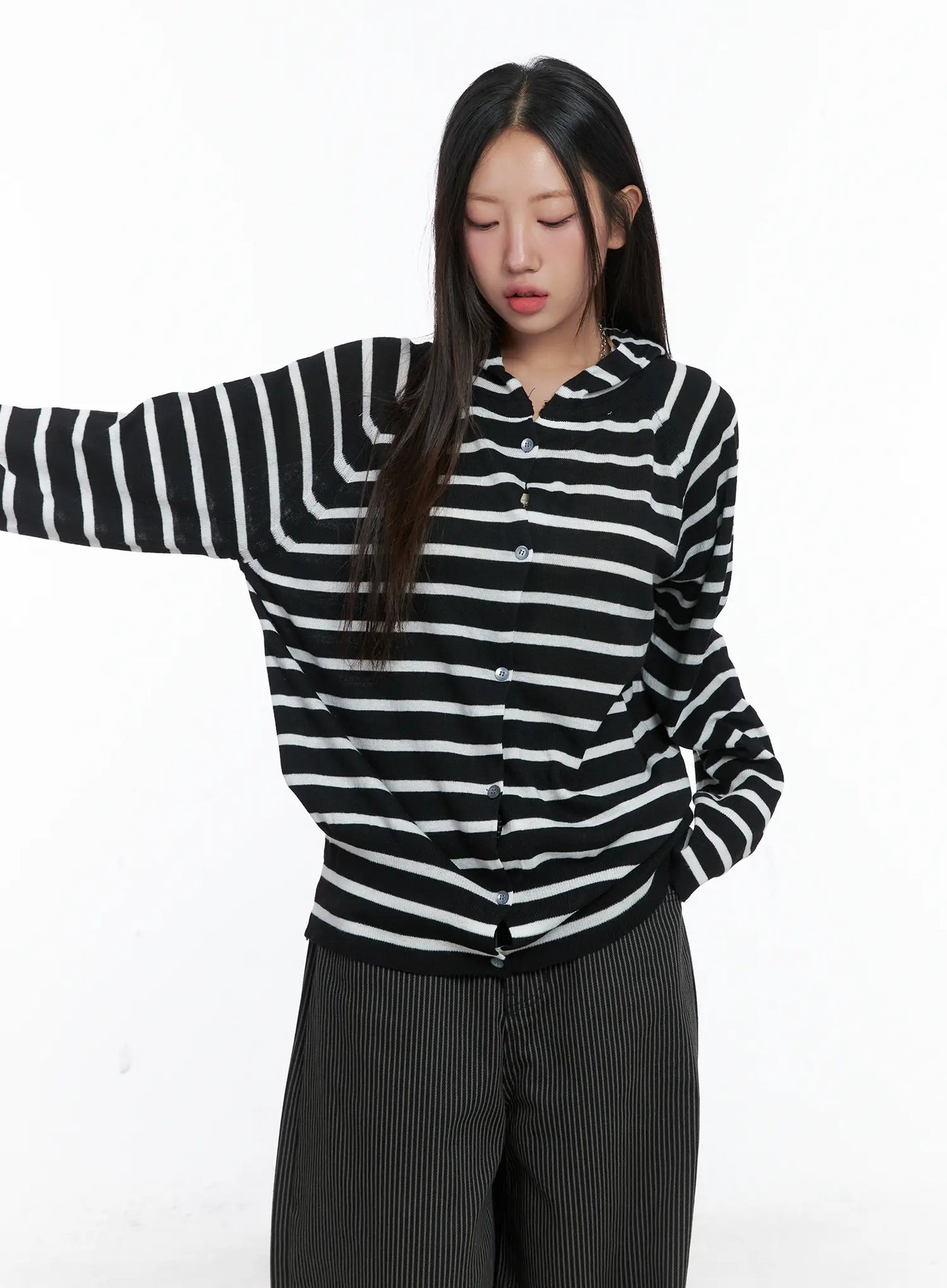 Casual Hooded Knit Cardigan CS503
