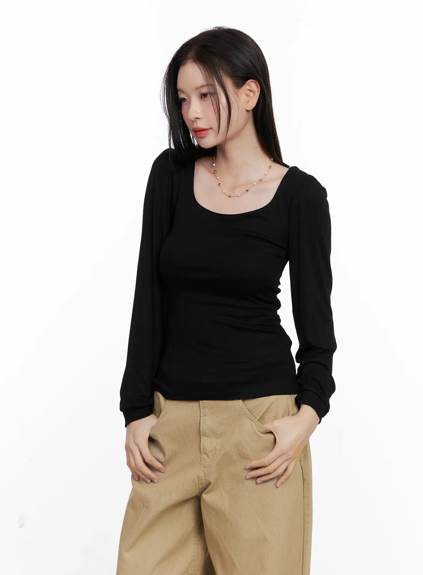 Basic Square Neck Long Sleeve CO531
