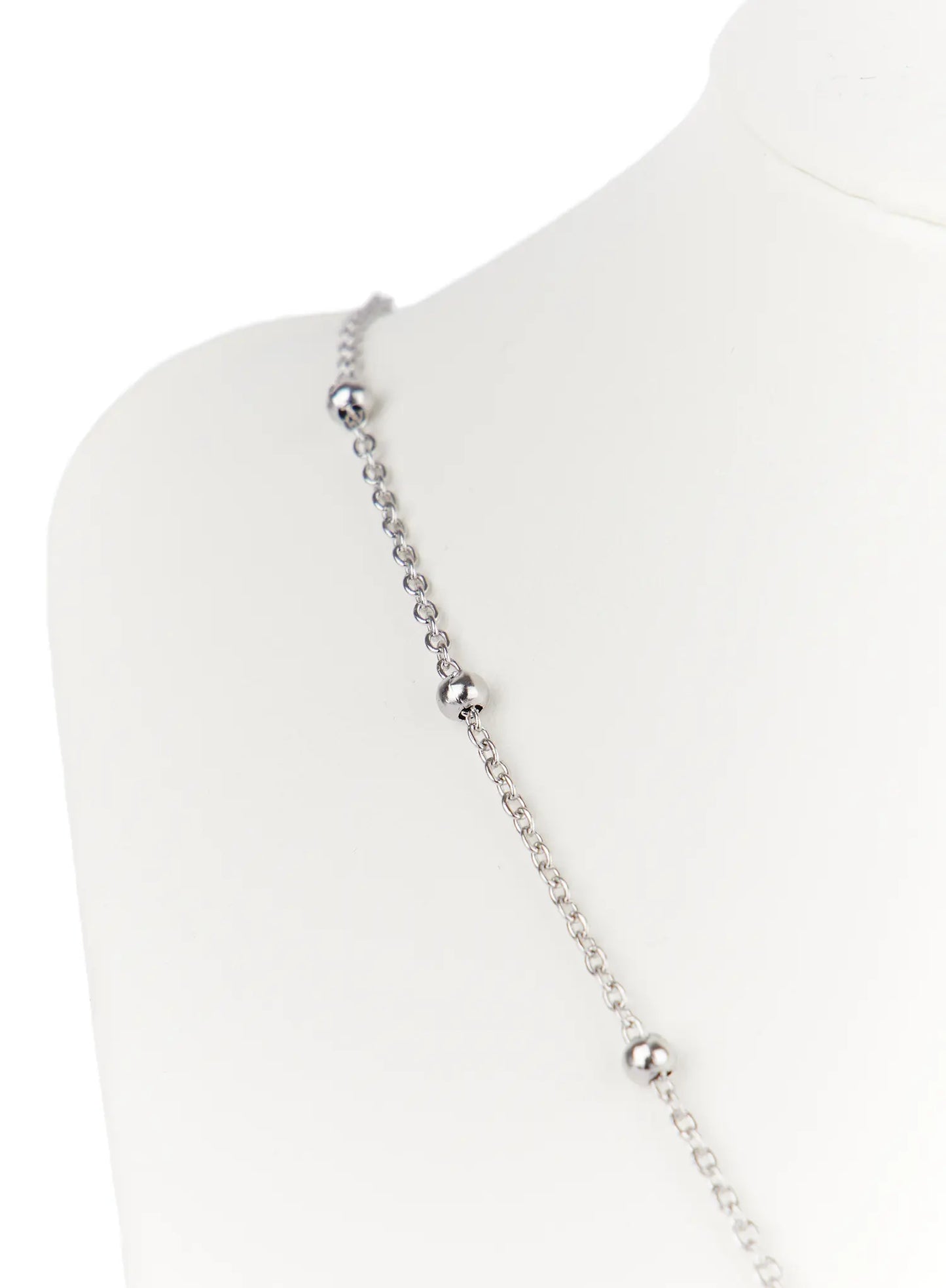 Circle Pendant Ball Chain Necklace CJ515
