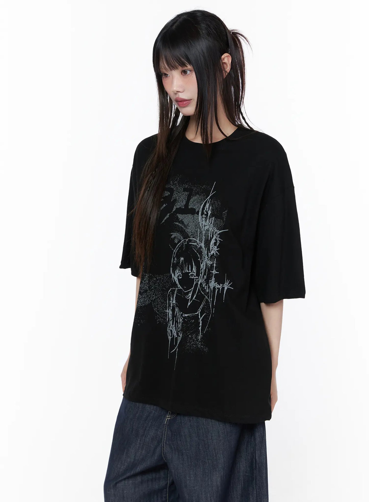 Casual Graphic Short Sleeve Top CU519