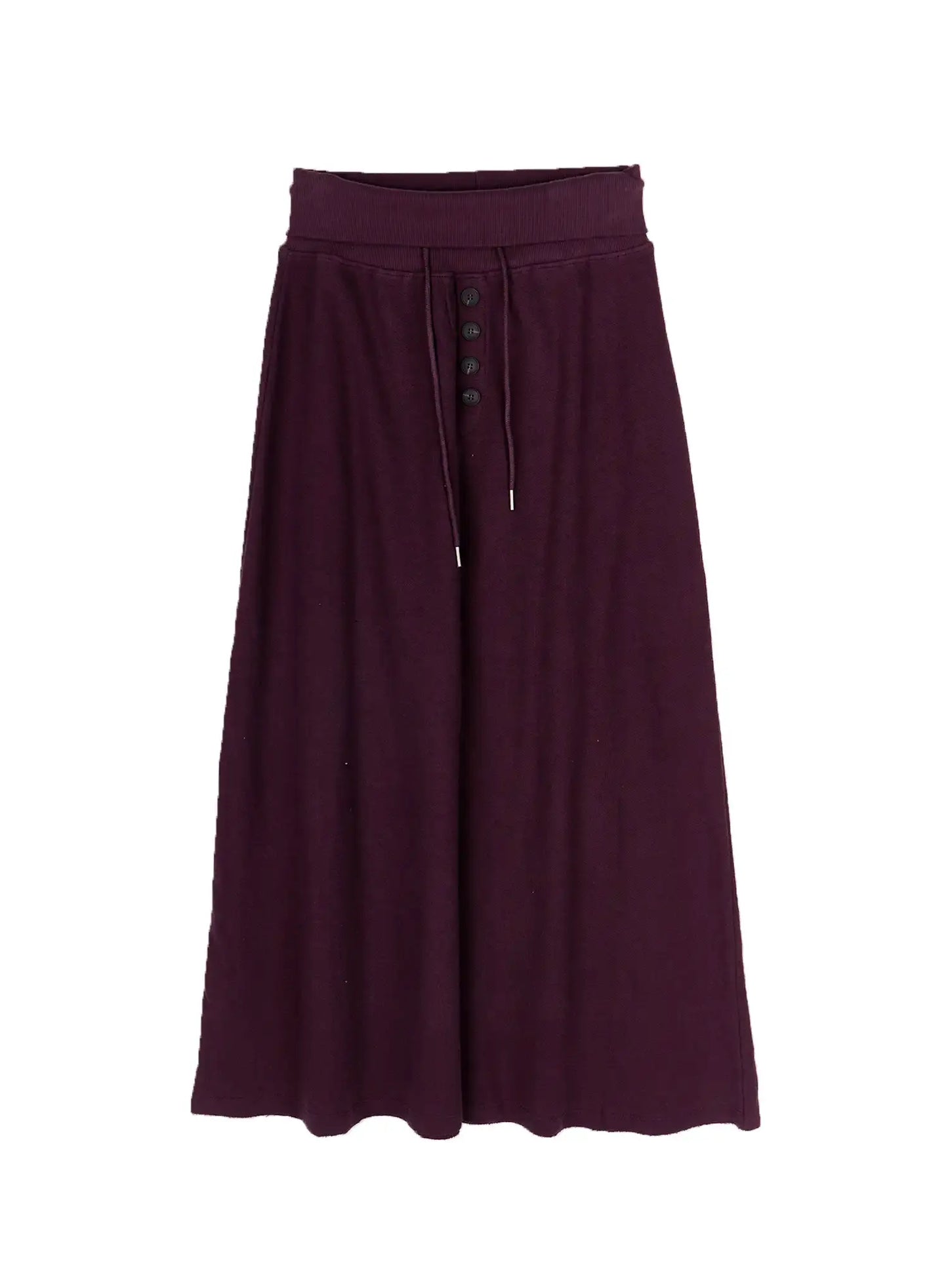 Button Foldover Maxi Skirt CA528