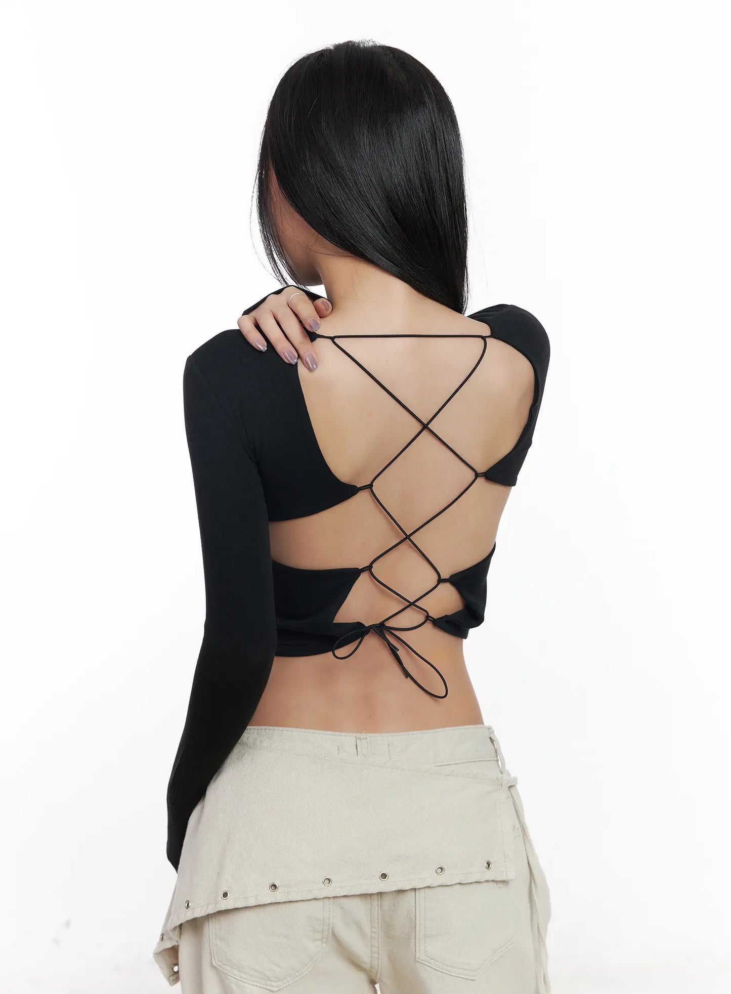 Backless Corset Crop Top CJ530