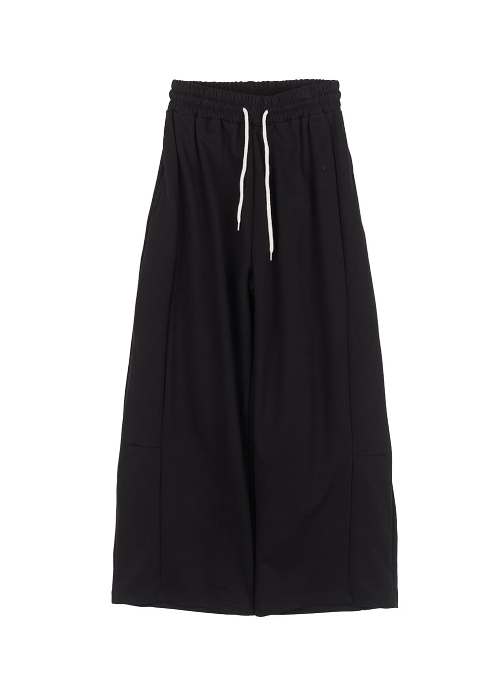 Adjustable Pintuck Wide-Leg Sweatpants CY521