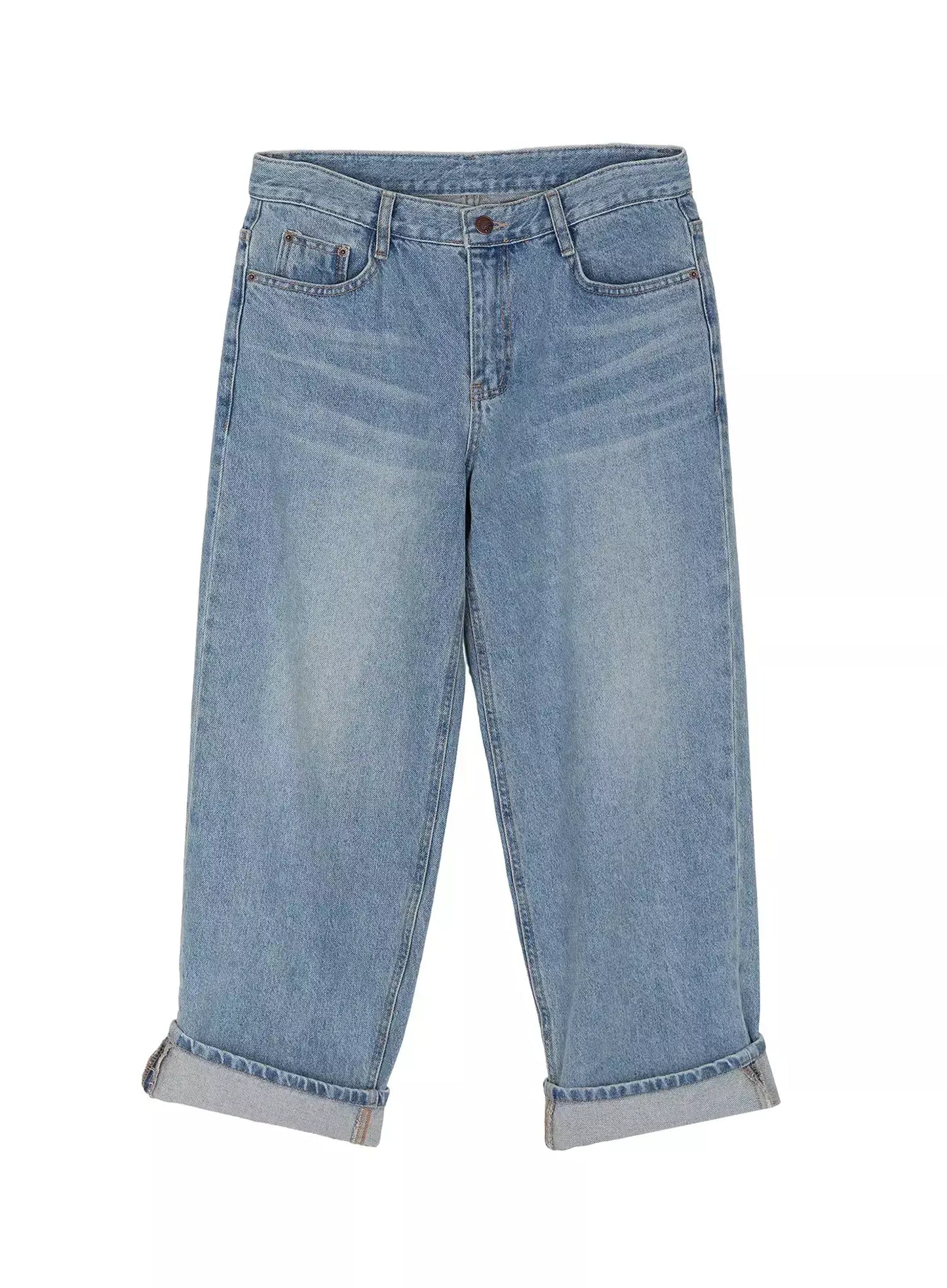 Adeya Cuffed Straight Jeans IU524