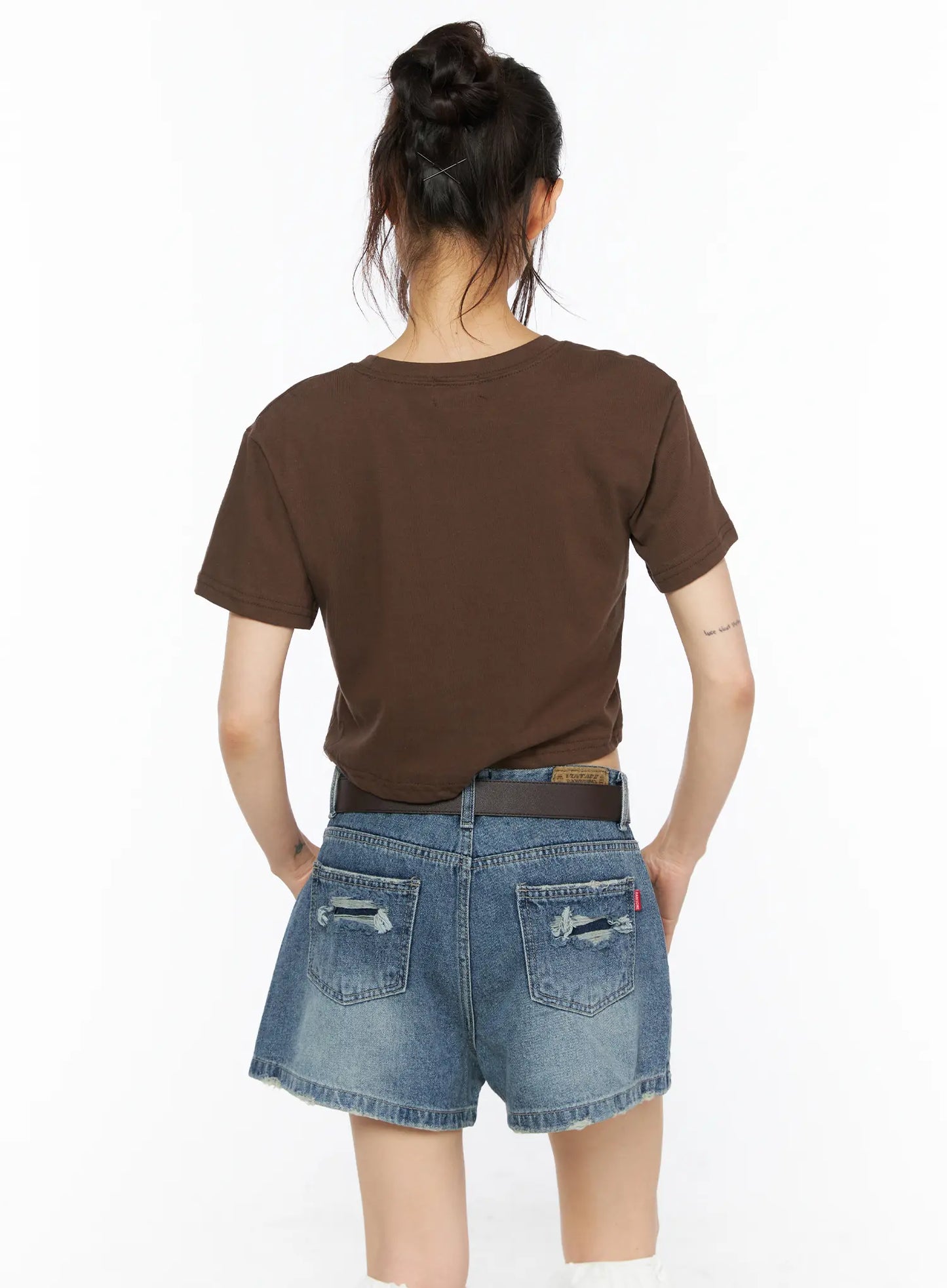 Animal Graphic Crop Tee CU530