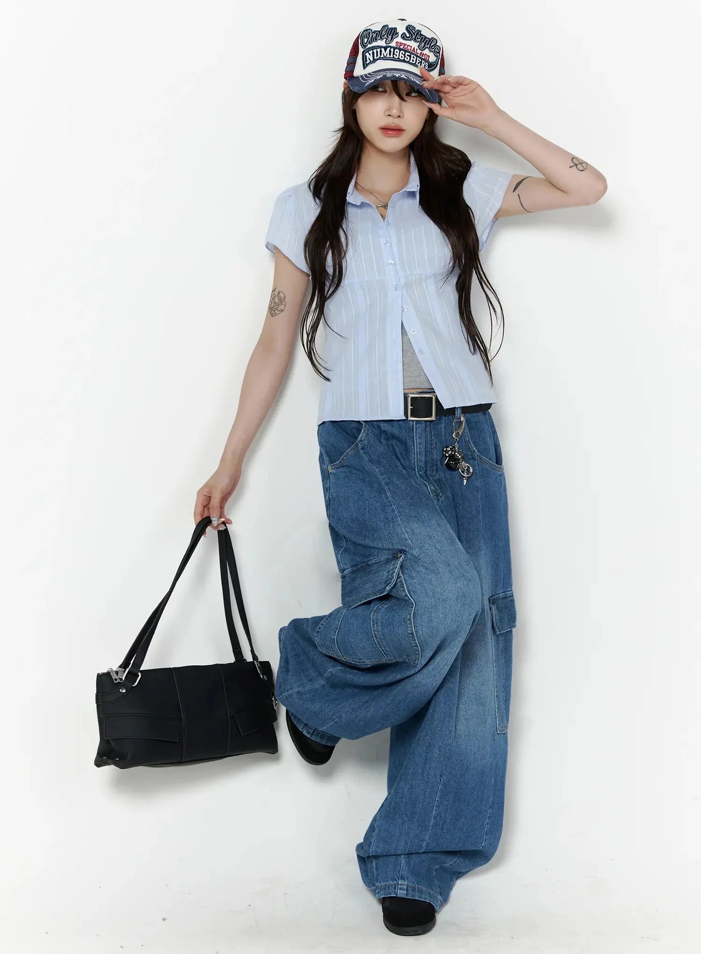 Button Up Linen Summer Blouse IL506