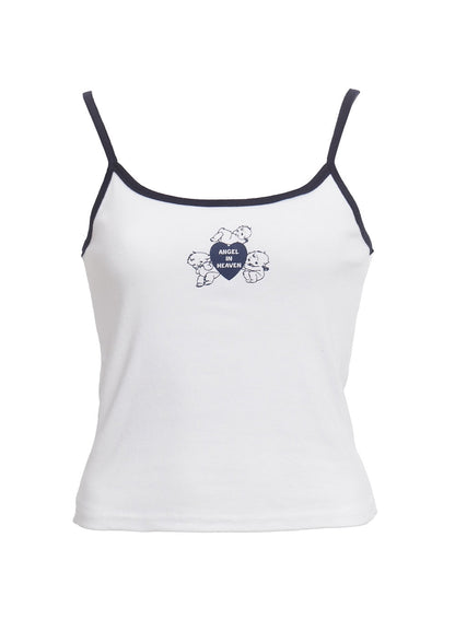 Angel Graphic Cotton Cami Top IA524