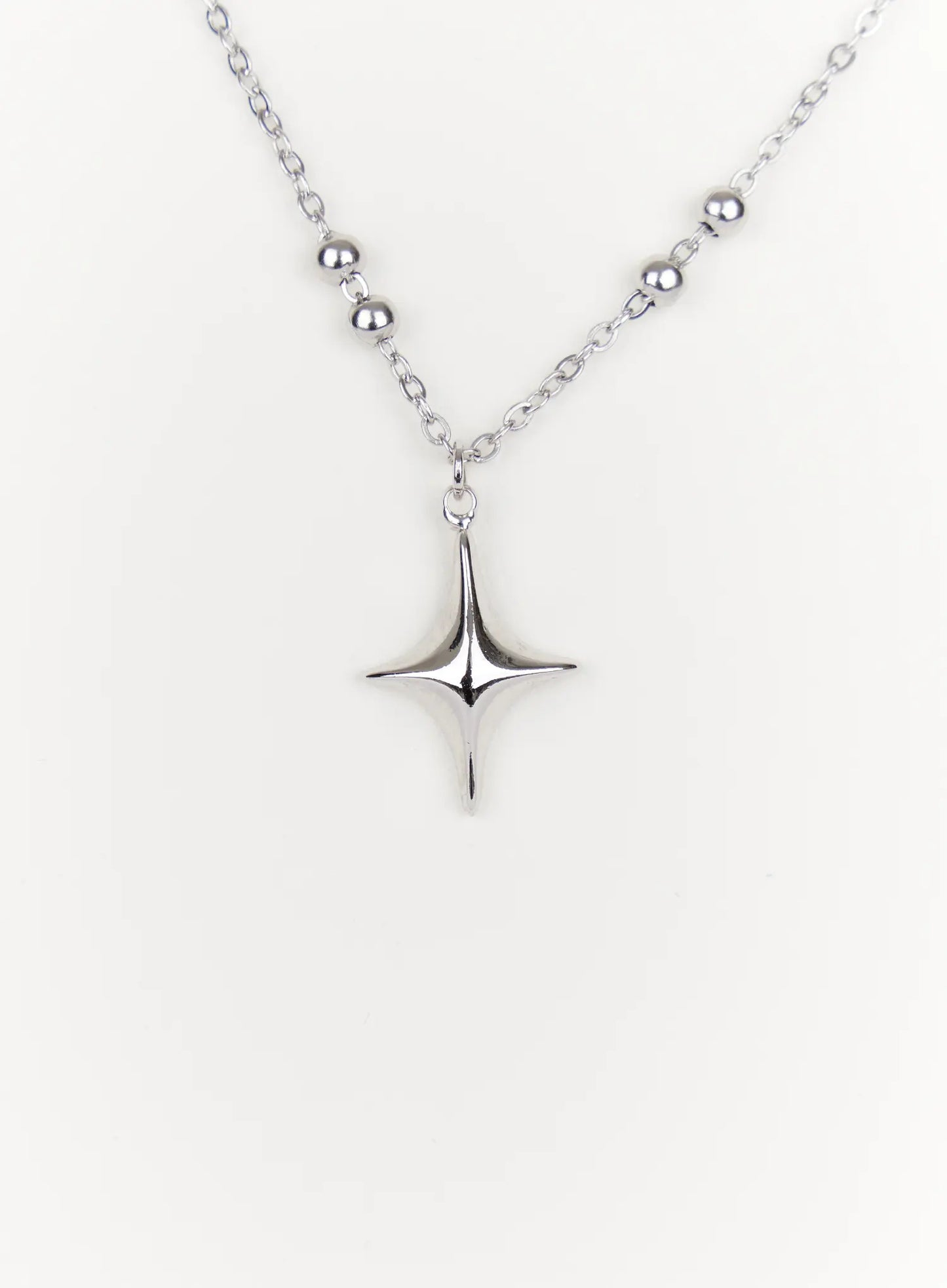 Beaded Star Charm Necklace IN514
