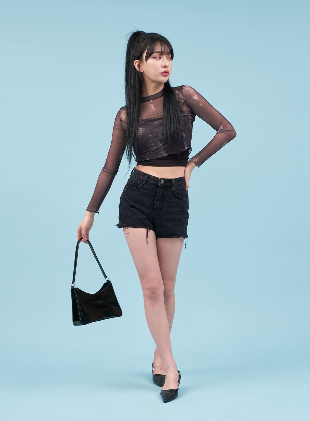Basic Cropped Cami Top CA07