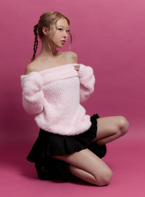 Acrylic Dream Solid Sweater CN425