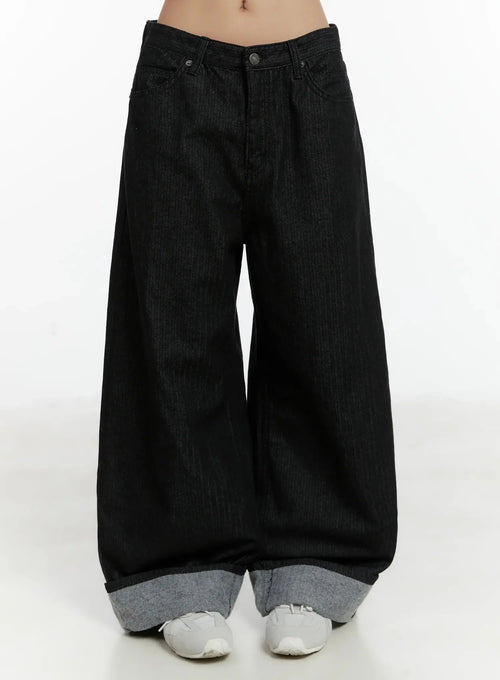 Amyra Baggy Striped Jeans ID525
