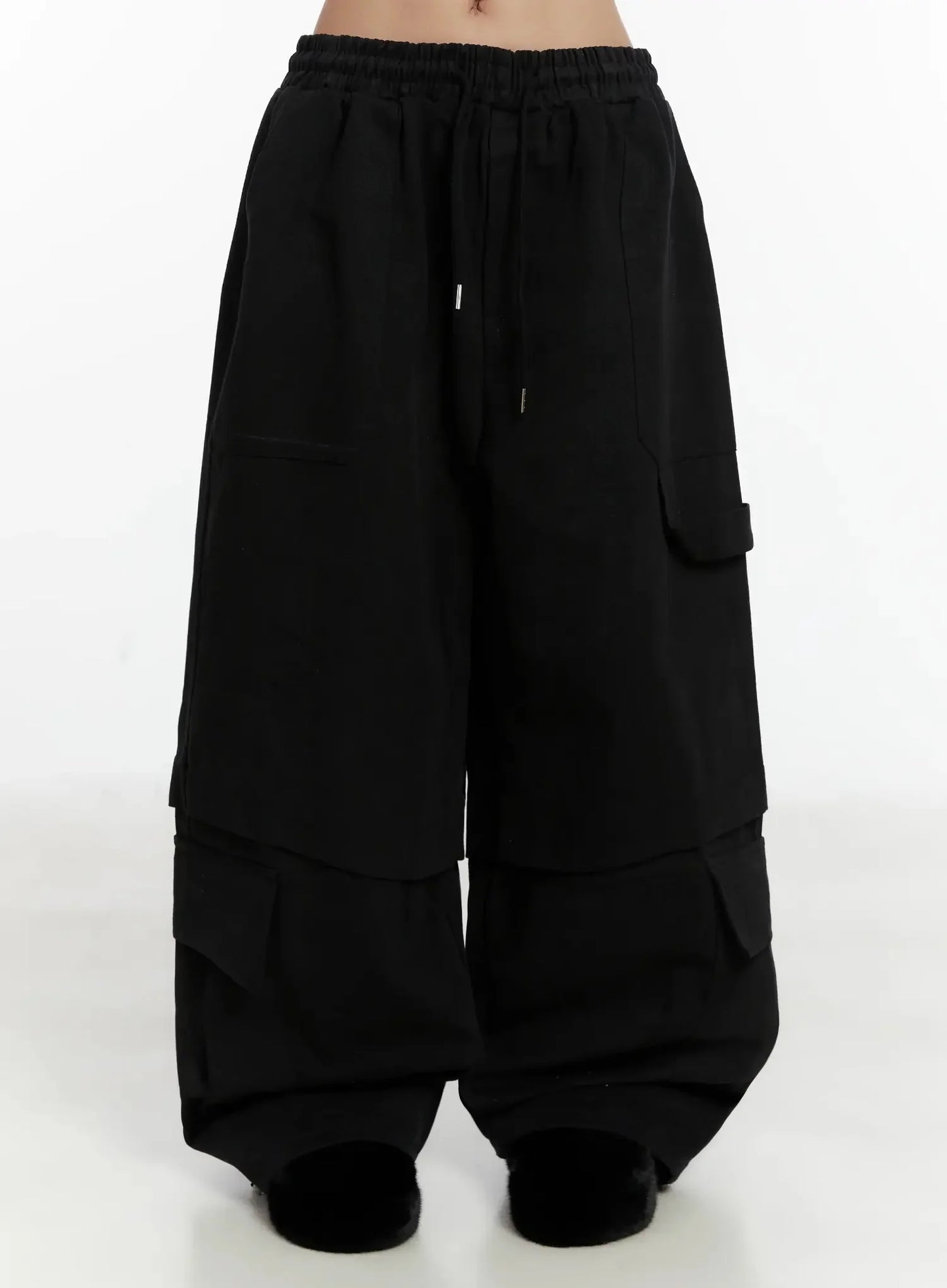 Baggy Drawstring Cargo Pants ID525