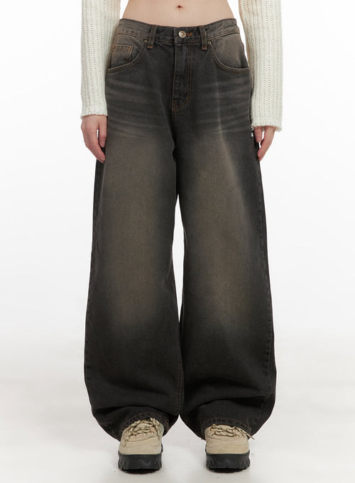 Celina Washed Baggy Wide-Leg Jeans CD426