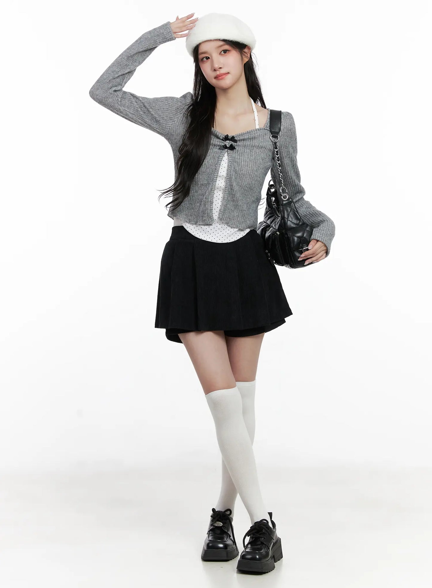 Classic Pleated Mini Skirt CN527