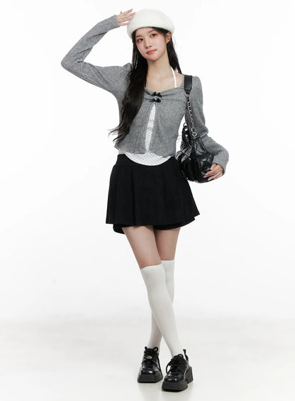 Classic Pleated Mini Skirt CN527