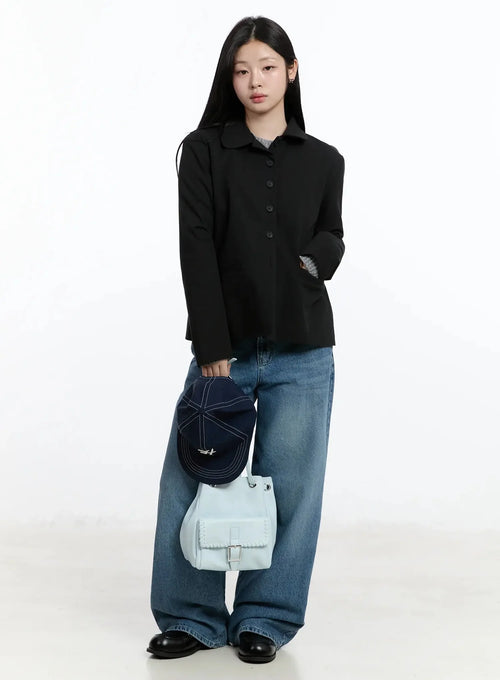 Classic Button-Up Blazer IM519
