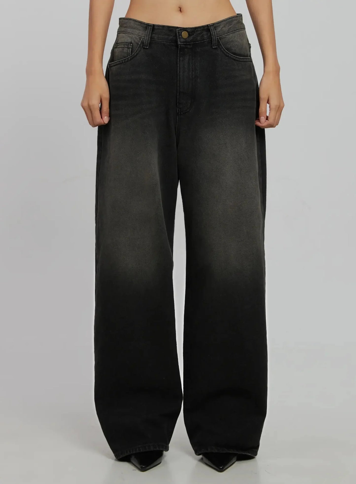 Blaire Dark Washed Wide Leg Jeans IJ509