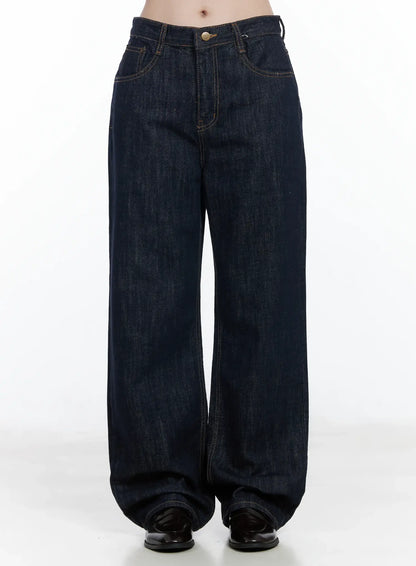 Anai Stitched Wide Leg Jeans IF520
