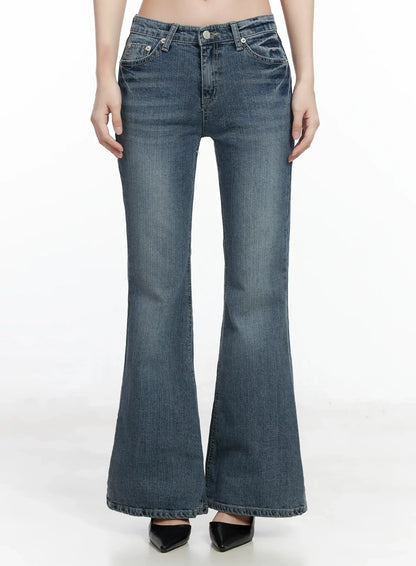Amaris Low-Rise Bootcut Flared Jeans IM503