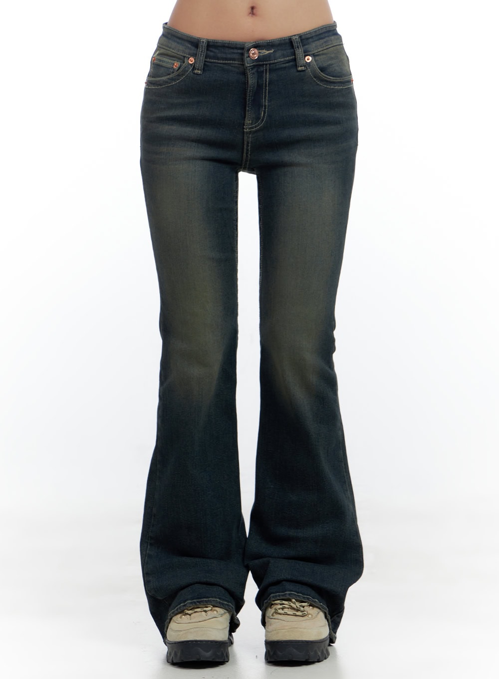 Aspen SlimFit Washed Bootcut Denim Jeans CS424