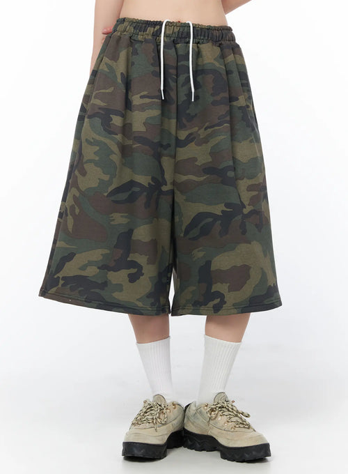 Camouflage Patterned Bermuda Shorts CY508