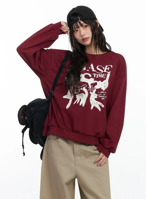 Chase Time Graphic Sweatshirt F516