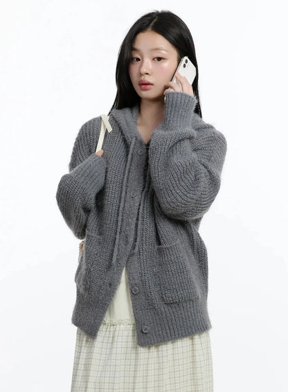 Button-Up Knit Cardigan IM519