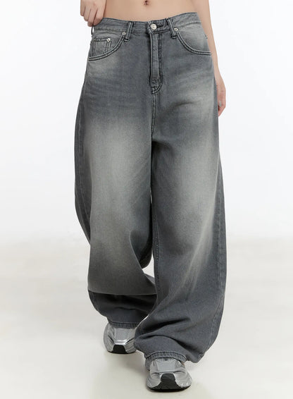 Armani Washed Wide Leg Jeans CM511