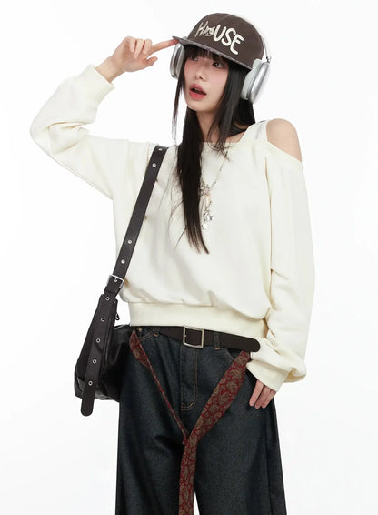 Casual Asymmetric Sweatshirt IM523