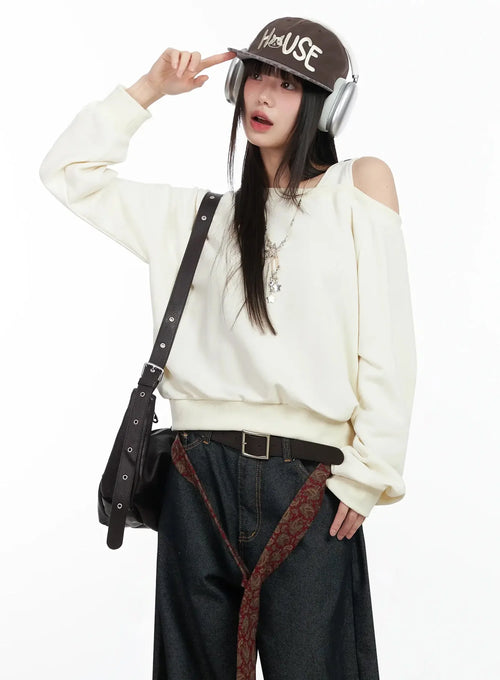 Casual Asymmetric Sweatshirt IM523