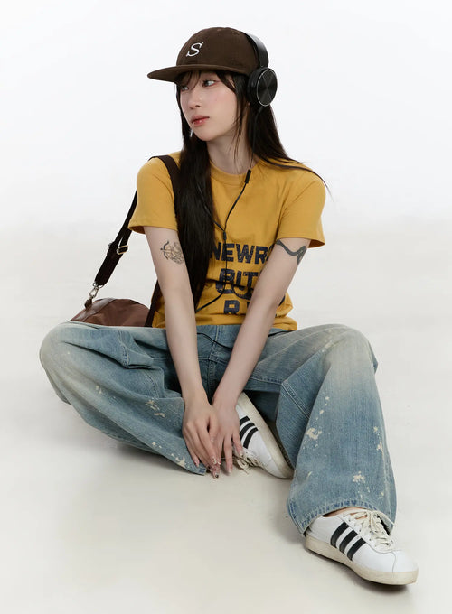Adhara Vintage Baggy Jeans CA502