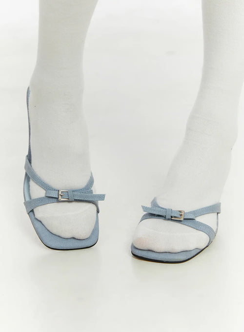 Belted Square Toe Heels CF510