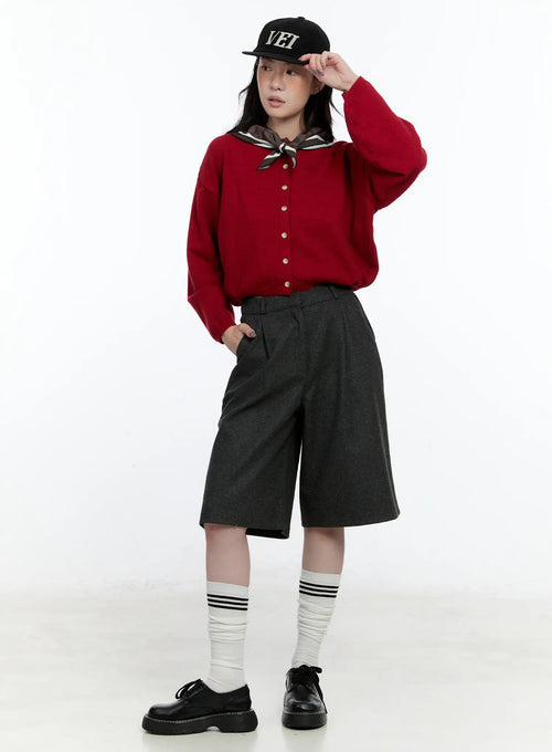 Classic Round Neck Cardigan CN517
