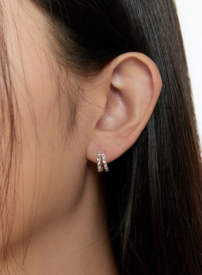 Chic Double Hoop Earrings CS518