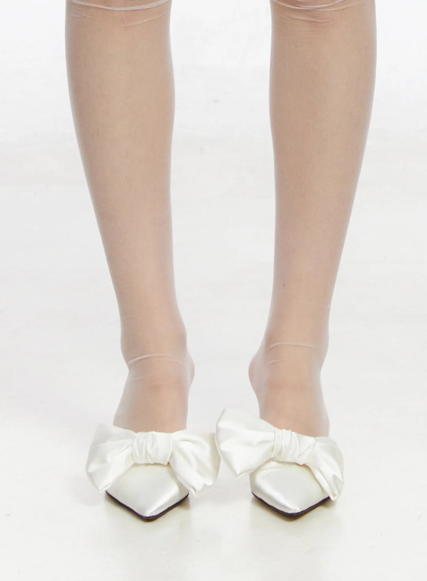 Big Bow Mule Stiletto Pumps IM506