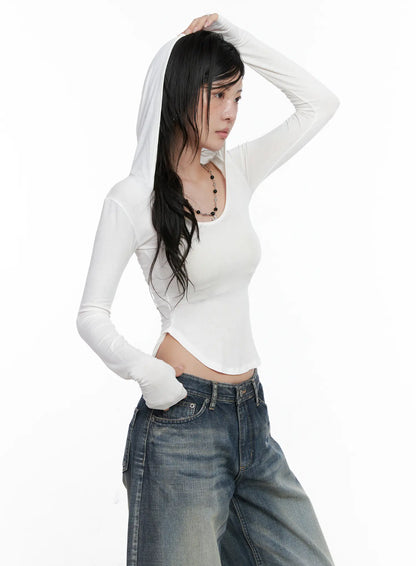 Basic Slim Fit Hoodie CS526