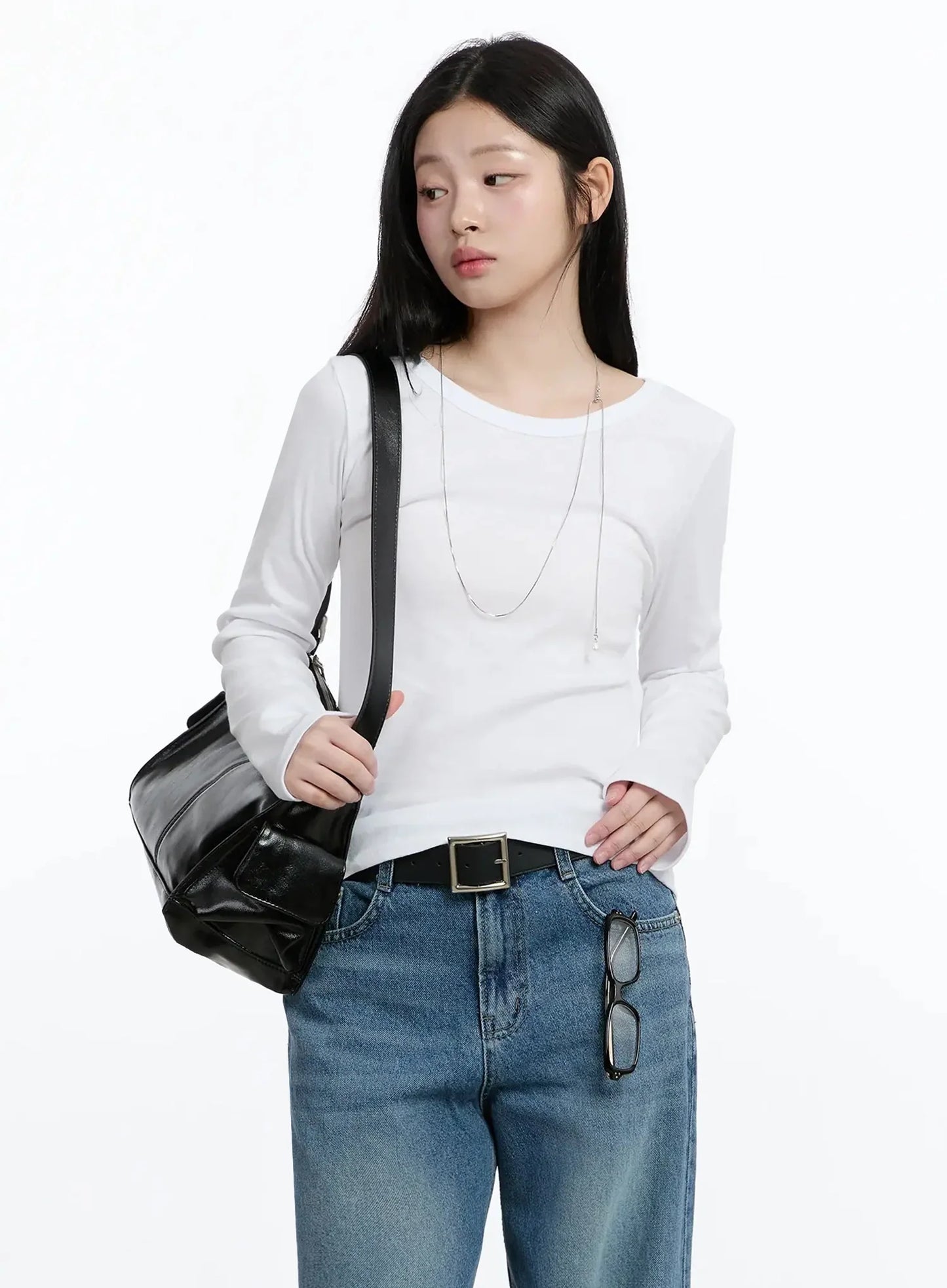 Classic Round Neck Long Sleeve Top IM519