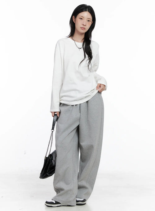 Basic Oversized Long Sleeve Tee CS529